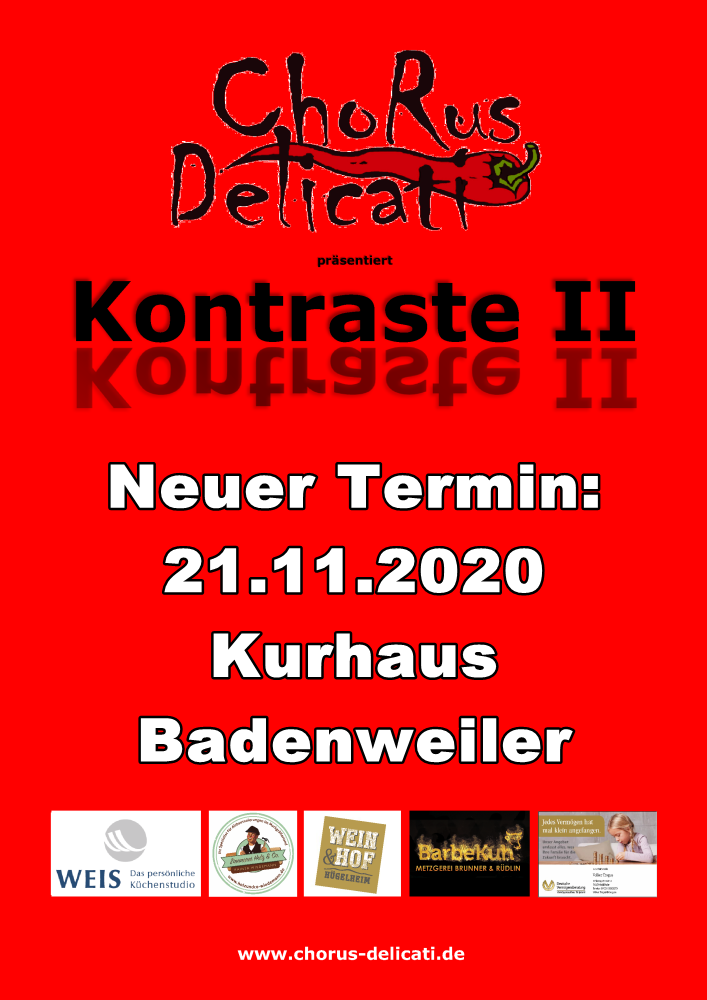 Kontraste II Badenweiler, neuer Termin: 21.11.2020